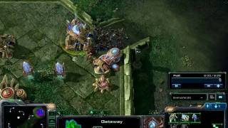 StarCraft II PvZ gas steal to void ray rush Video commentary