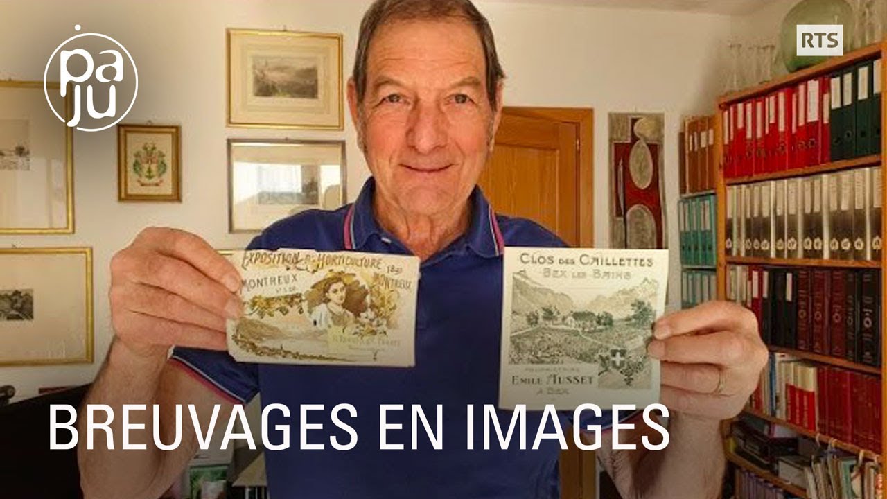 Michel collectionne les étiquettes de vin depuis 40 ans