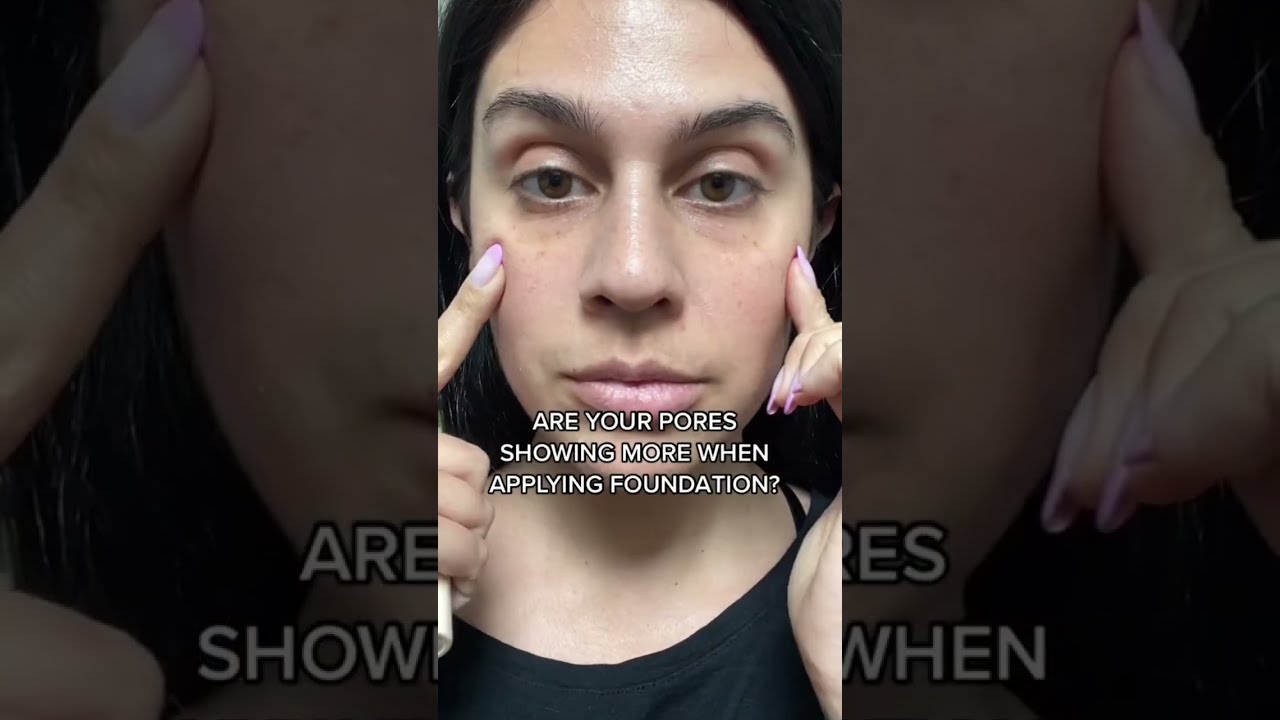 Foundation brush for large pores, texture skin. Best foundation brush