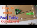 How to make Pool game with Cardboard/Как сделать мини Бильярд