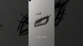 How to draw eyes EASY to HARD✏️ #drawing #tutorial #howtodraw #sketch #art #shorts