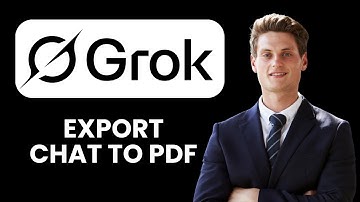 How to Export Grok Chat to PDF 📄 (Quick Export & Save Tutorial 2025)