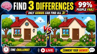 🧠 Find  Differences | 99% People Fail This Puzzle 😱 #shortslive