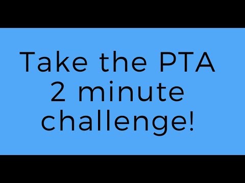 2 minute PTA Challenge - SignUps and Events