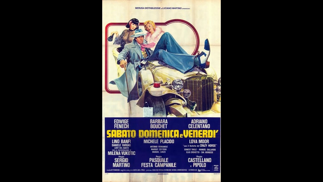 Адриано Челентано в комедии Суббота, воскресенье и пятница (1979)