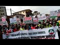 NLC protest march over minimum wage holding in Lagos