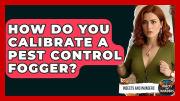 How Do You Calibrate A Pest Control Fogger? - Insects and Invaders