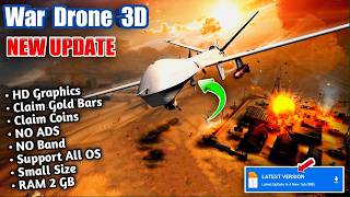 Update! War Drone 3D Shooting Game Mod APK 2026 Terbaru (Unlimited Money & Gold, No Ads) screenshot 2