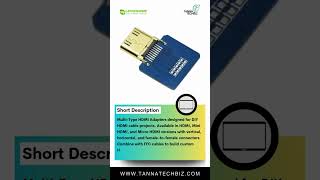 Waveshare Mini HDMI Adapter Horizontal | Compact DIY HDMI Solution for Embedded Projects
