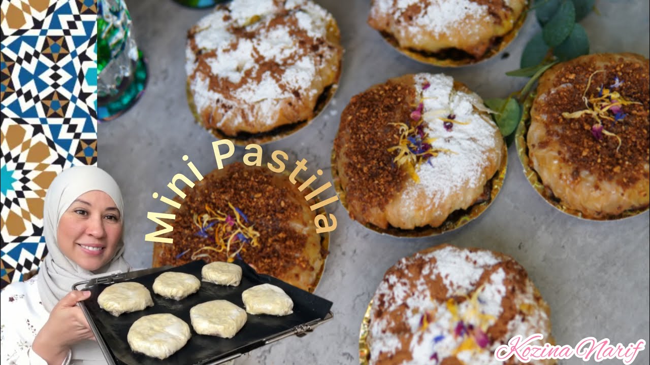 Mini moroccan chicken Pastillas /Bastila🇲🇦/ ميني بسطيلة مغربية للمبتدئات بمذاق كرامليزي👌متشبعون منها