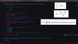 Método de Simpson 3/8 | Python | Explicación