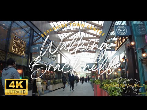 Walking Bracknell, Berkshire UHD 4K | Christmas Walk | December 2022