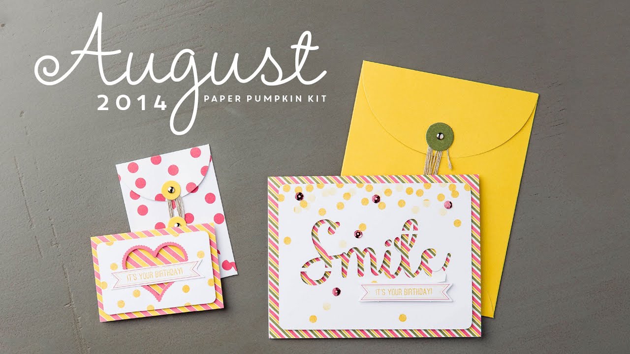 Paper Pumpkin August 2014 - YouTube