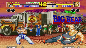 Kim Kaphwan vs Big Bear _ Fatal Fury 2