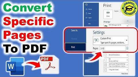 How to convert specific pages to PDF in Word documents?