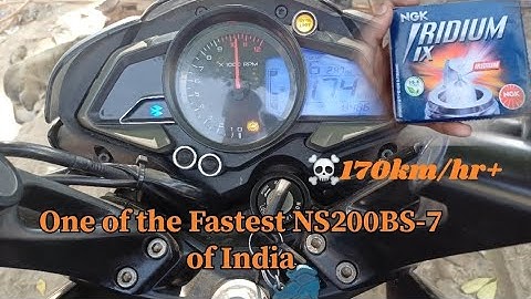 Increasing Topspeed of my NS200 BS-7 ||installing iridium sparkplugs & chain set ||