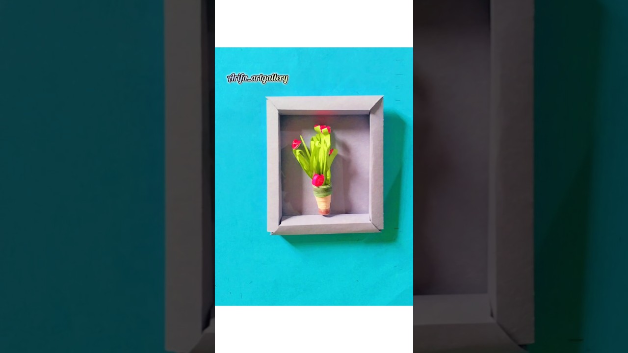 Diy Paper Frame/mini paper frame 🖼️✨#papercraft #shortvideo #shorts