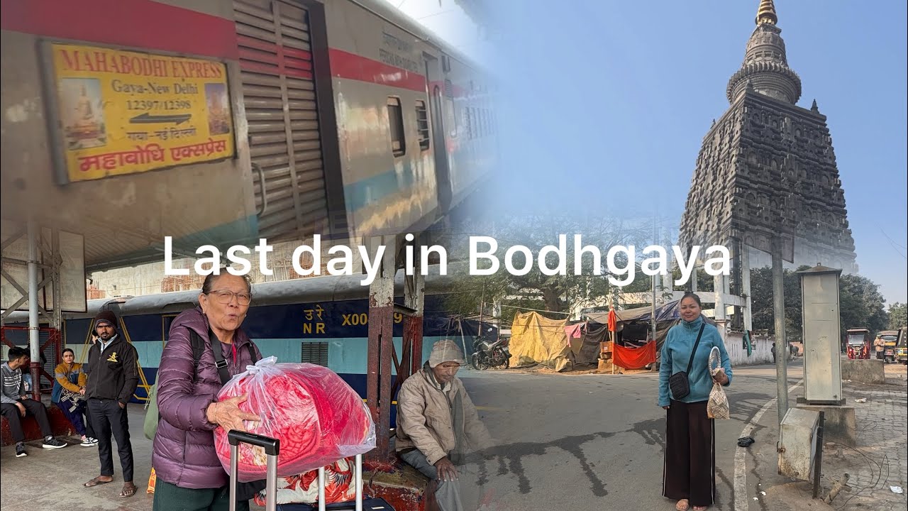 Back to home // Mahabodhi express// Gaya to New delhi 🚞