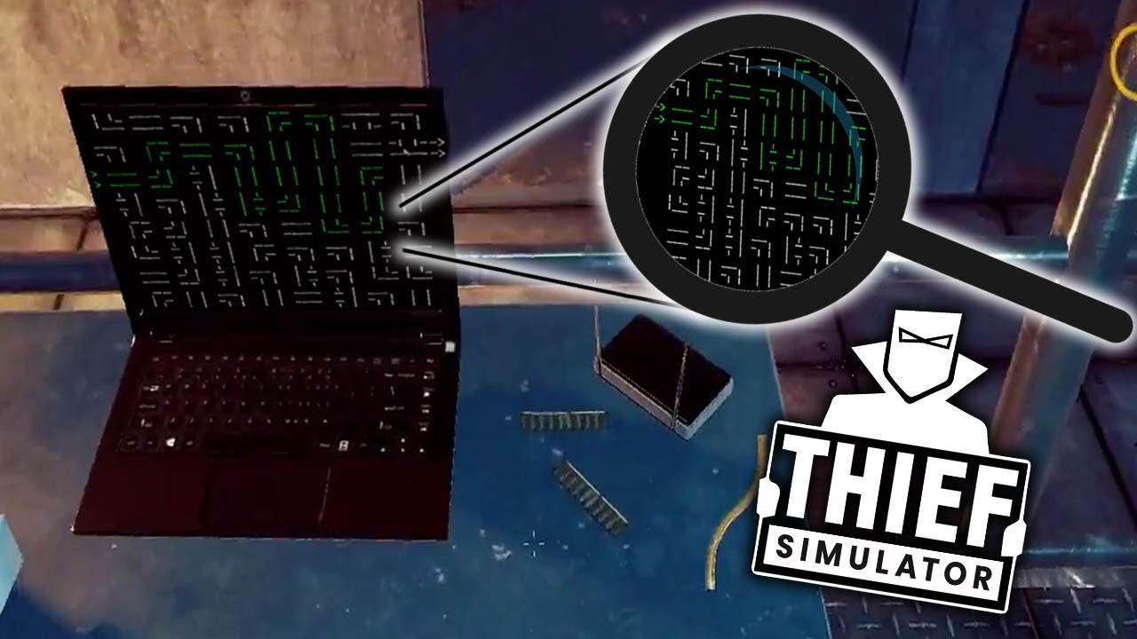 thief simulator hacking laptop