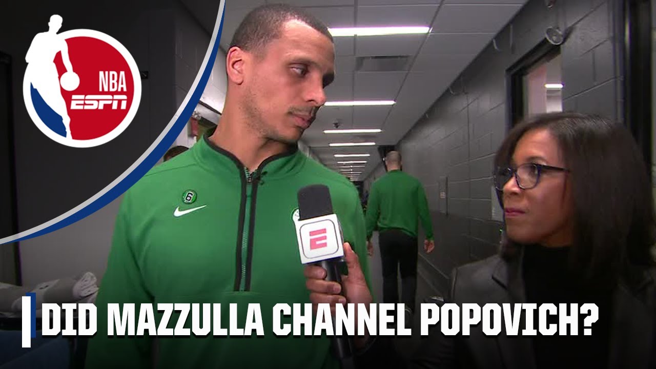 Jeff Van Gundy tries to translate Joe Mazzulla’s halftime interview 😂 | NBA on ESPN