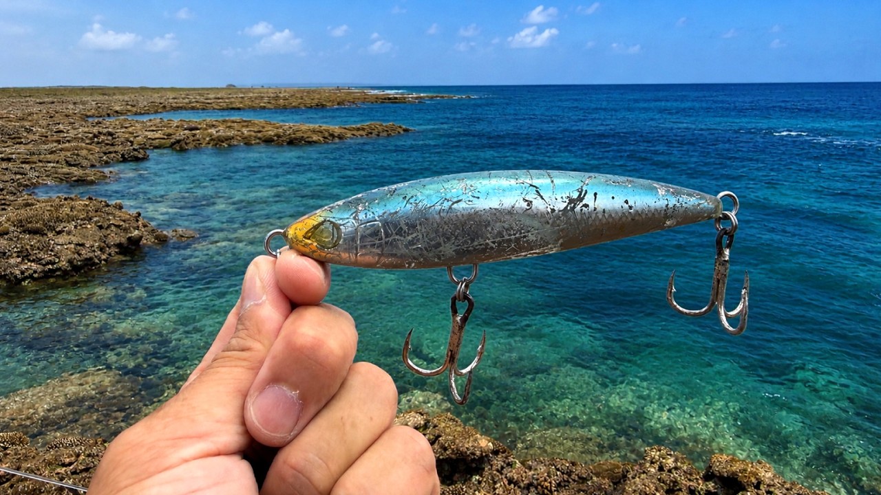 I kept casting big lures for blue runners, and you won't believe