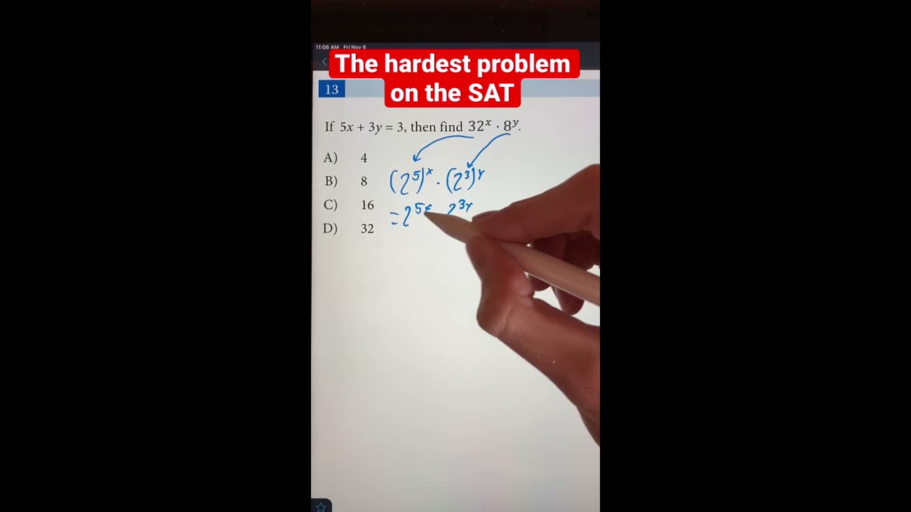 The Hardest Problem On SAT Algebra Math