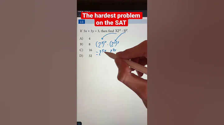 The Hardest Problem on the SAT📚 | Algebra | Math