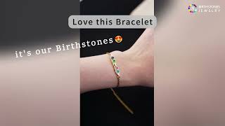 Pea in a Pod Birthstone Bracelet #birthstonegift #bracelet