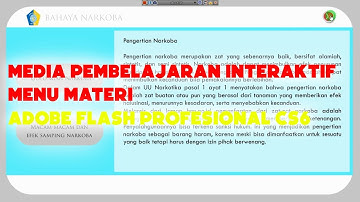 Membuat Media Pembelajaran Interaktif Adobe Flash Profesional CS6 (Part 3 - Menu Materi)