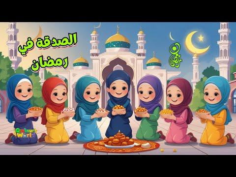 تعلم فضل الصدقة في شهر رمضان فيديو تعليمي كرتون للأطفال عالم قعبور 
