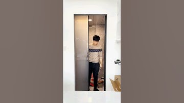 cửa Lùa slim 1 cánh #slim #nhomkinh  #cuanhom  #cokhi #xaydung  #thietkenhadep #nhadep #noithat