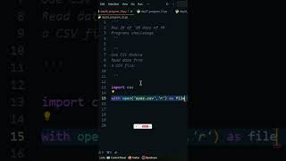 Day 26-  Python program to read data from csv file