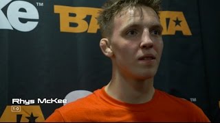 BAMMA 22 - Rhys McKee Post Fight Interview