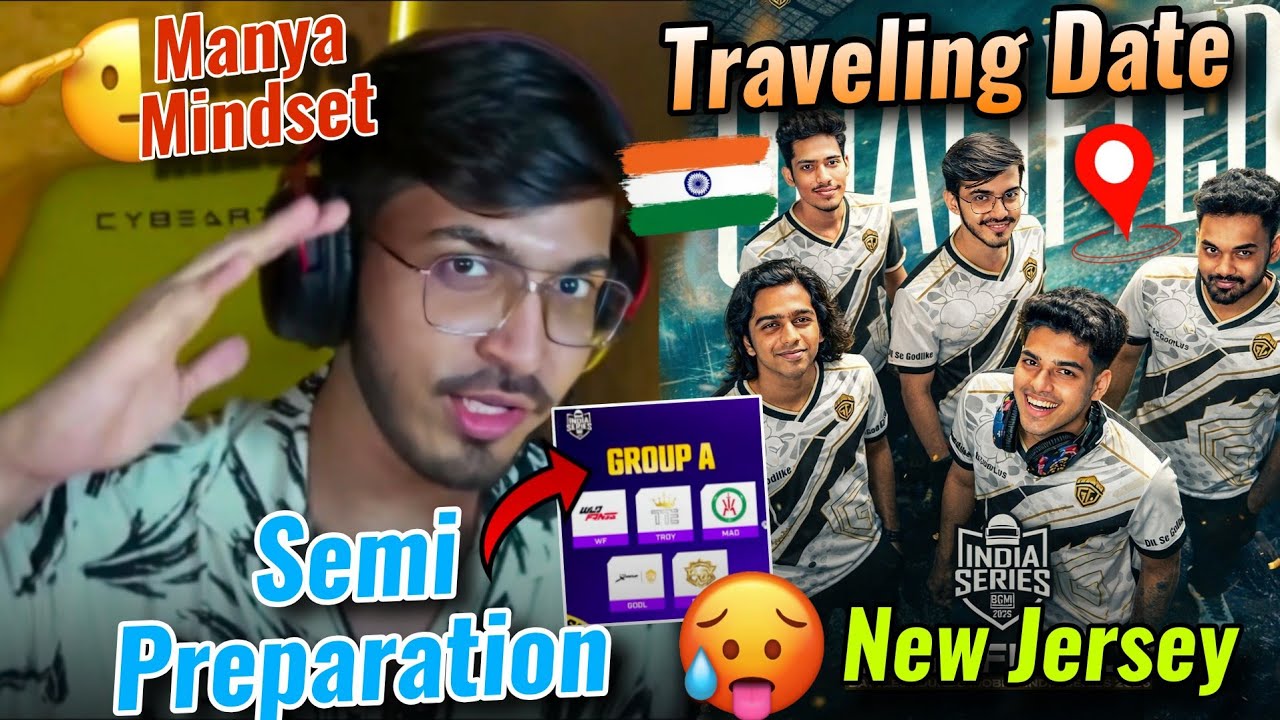 Godl New Jersey In Lan 💛🥵 • Manya Mindset For Semi 🫡🇮🇳 Godl Traveling Date 🚨 Reply On Jonny ✅ 