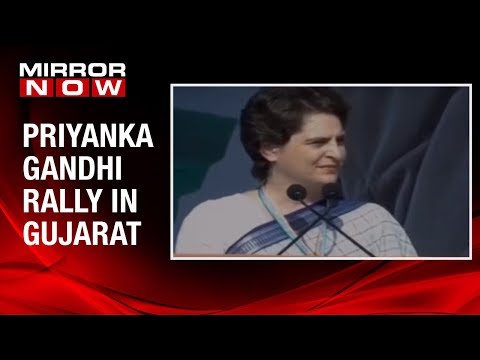 Priyanka Gandhi addresses her first rally after taking the official post