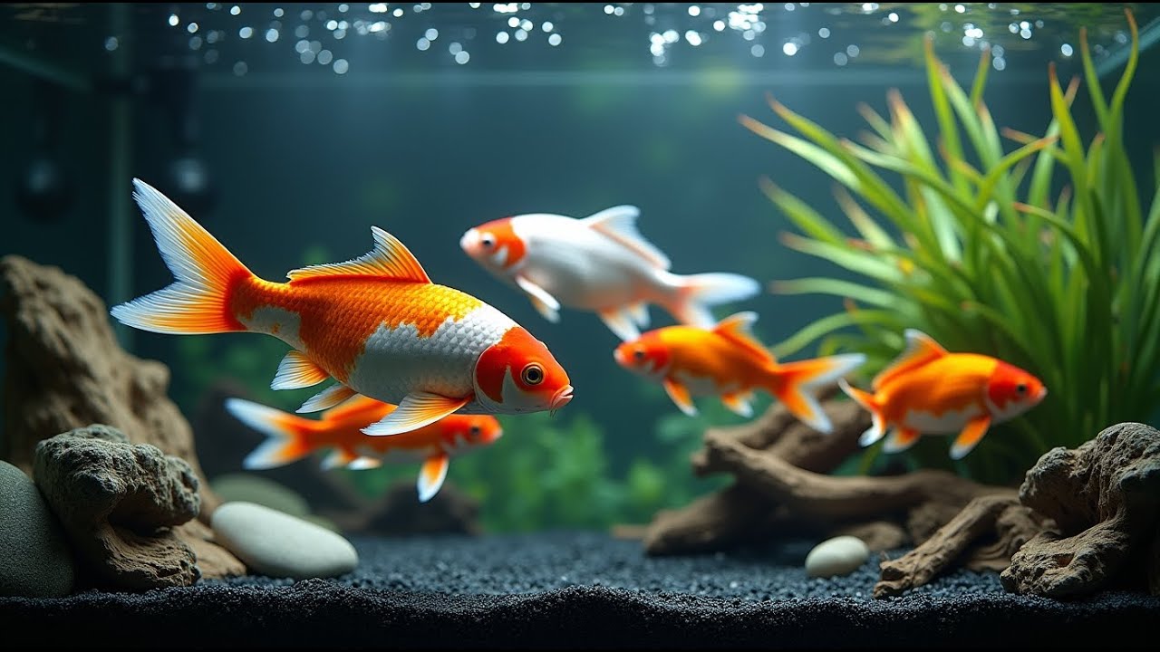 🐟Tropical Aquarium Ambience | Peaceful Water Sounds for Calm Mind & Sleep