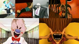 Ice Scream 4 Giant Rod Jumpscare Vs Nightmare Gate Jumpscare