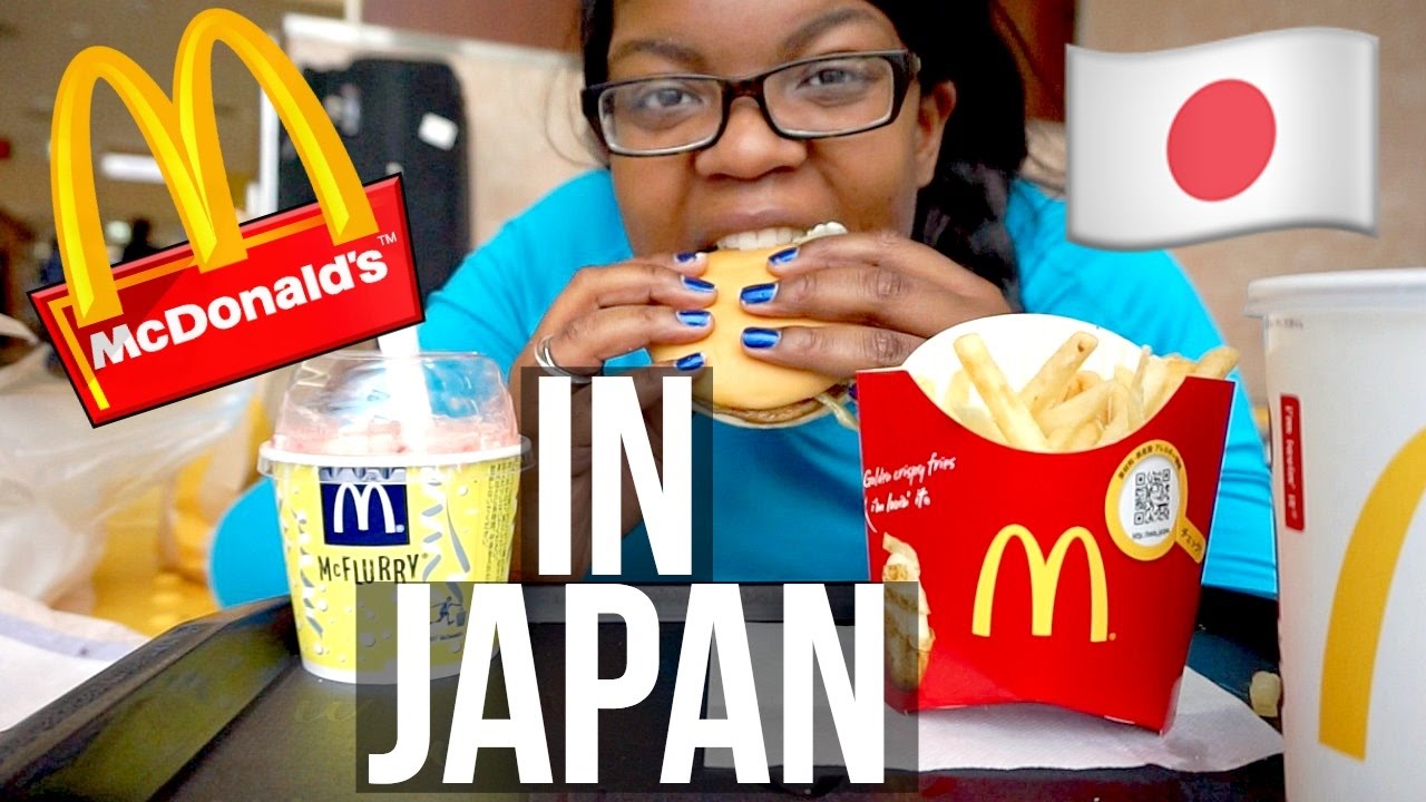 McDonald's MUKBANG in JAPAN [Ginger Pork Burger + Strawberry Shortcake McFlurry] Keila Keto