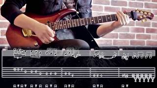 How to play "ENTER SANDMAN" guitar solo by Metallica (with TABS)