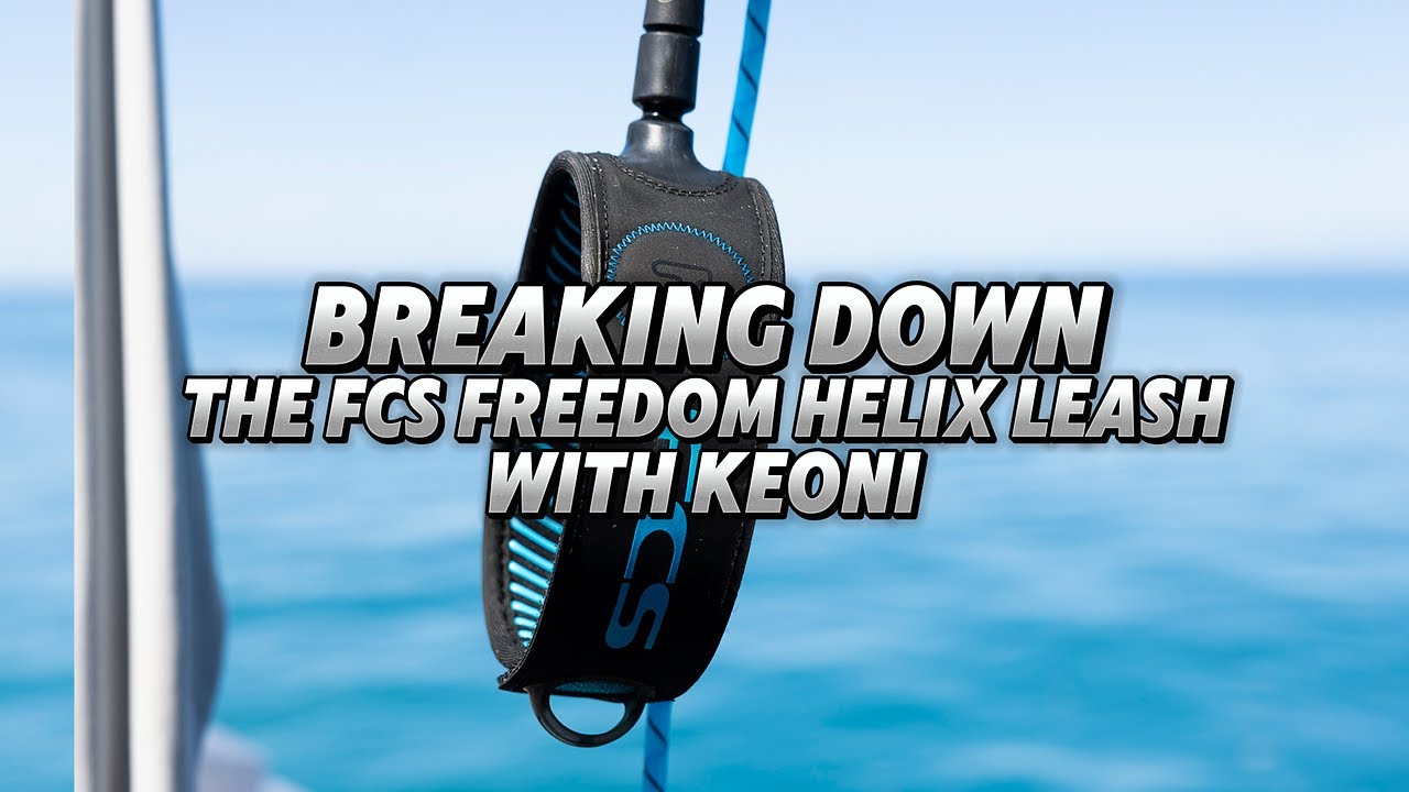 FCS Freedom Helix Leash with Keoni: Nathan Florence Pipeline Test + Titanium Technology Explained