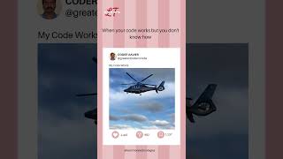 That Magical Moment When Your Code Runs… But You Don’t Know Why! 💻😂 | Coding Meme