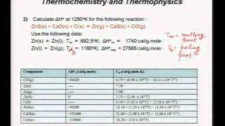Mod-01 Lec-07 Exercise on Thermochemistry & Frequently Asked Questions