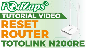 Reset Router TOTOLINK N200RE【FoodZaps Hardware Tutorial Video】Tai Yong Seng | Sabah Dealer
