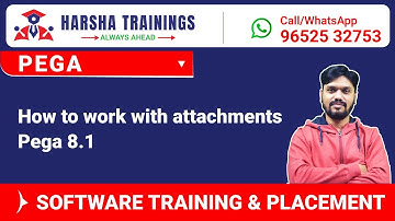 #Pega Videos | How to work with attachments | Pega 8.1 | Training Call/Whatsapp +91-9652532753
