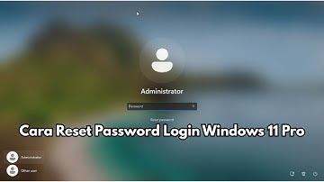Cara Reset Password Login Windows 11 Pro