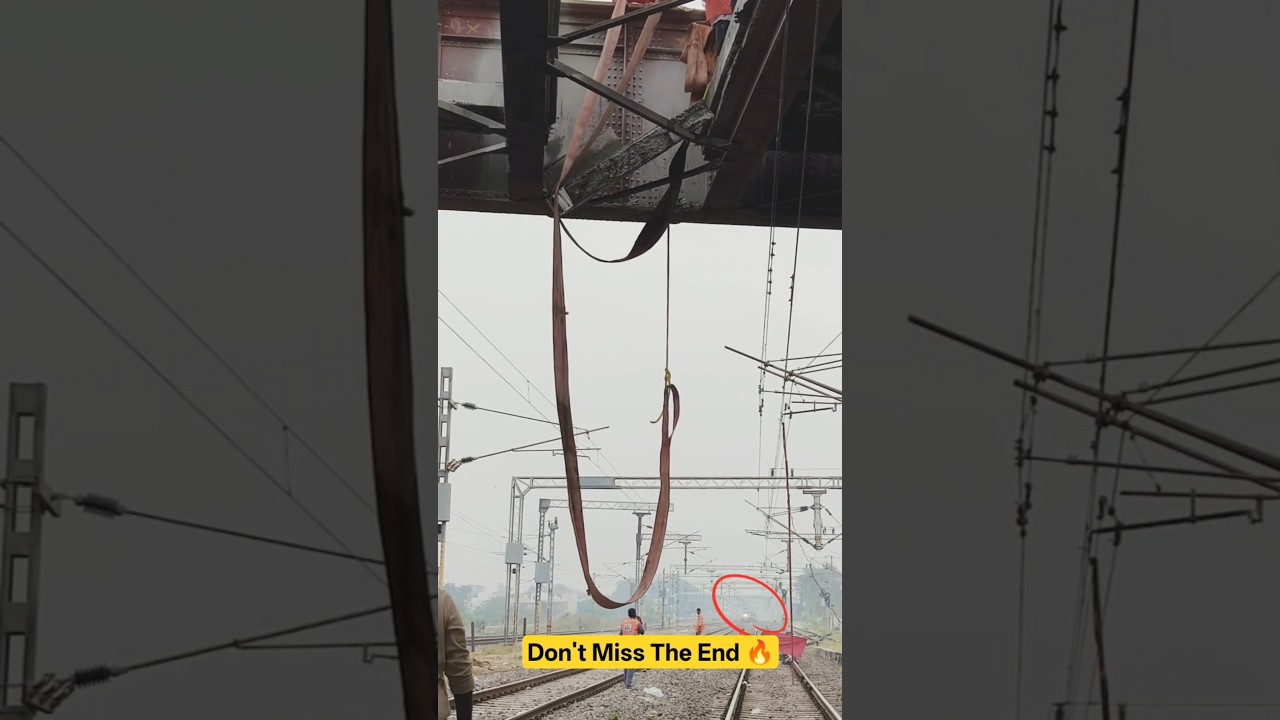 Rapid Removal of Bridge Concrete After Train Emergency Stop🔥 