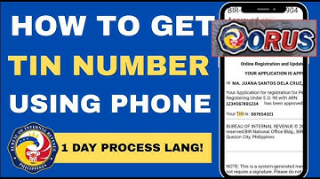 HOW TO GET TIN NUMBER ONLINE THRU BIR ORUS FOR UNEMPLOYED, STUDENT & NEW EMPLOYED 2025 | HR LEAH G.
