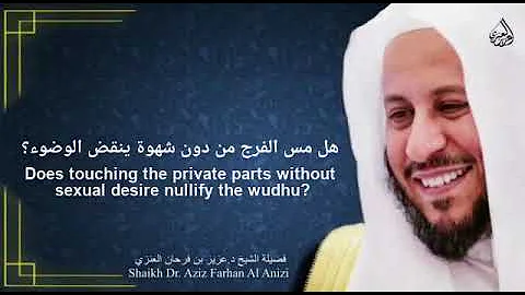 Does touching the private parts without sexual desire nullify the wudhu?