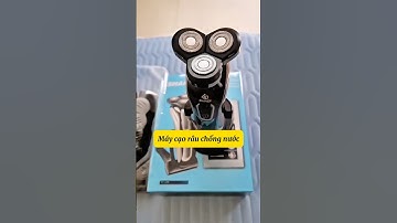 ￼Máy cạo râu mini đa năng 3 lưỡi kép, màn hình LED hiển thị pin, sạc nhanh 2 giờ chống nước ok