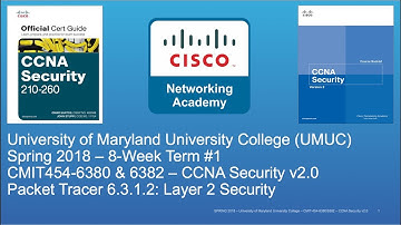 UMUC - CMIT 454 - CCNA Security - Spring 2018 - PT 6.3.1.2 Layer 2 Security - Week #5